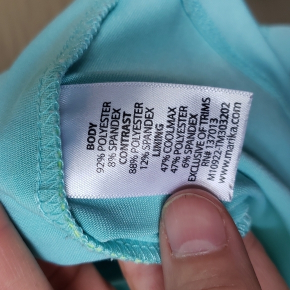 marika tek tank top green blue M - Picture 5 of 9